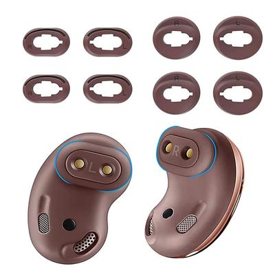 4 Pair Ear Tips Earbuds For Samsung Galaxy Buds Live + SM-R180 Brown