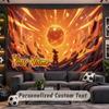 Wall Hanging Tapestry Custom NameDragon Ball Pattern Personalized Printed Fabric Wall Decor