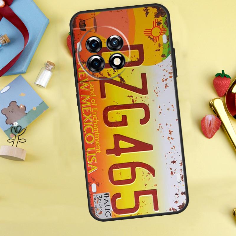 

Retro Funny License Plate Case For OnePlus 15 13 12 11 10 9 13T 13R 12R 10R 10T 8T Nord 5 CE 4 3 2 Lite N20 N30 Cover OnePlus 11