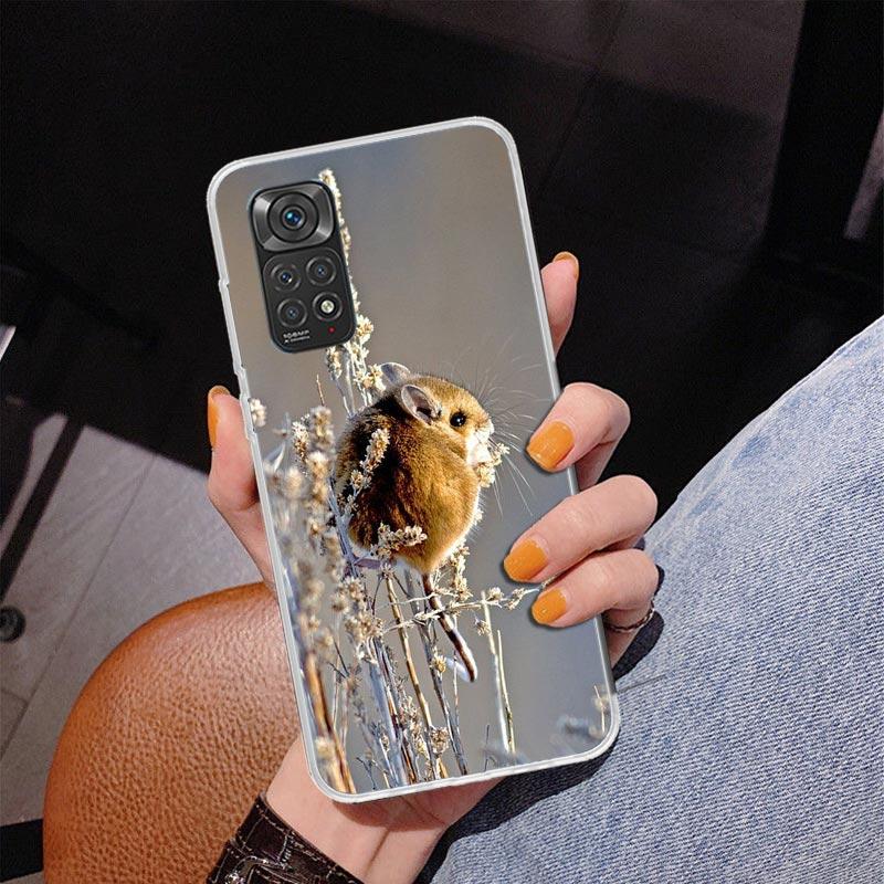 Cute Lovely Pet Hamster Phone Case For Xiaomi Redmi Note 15 14 13 12S 12 11 Pro Plus 14S 11S 11E 10 10S 11T 5G Personalized Cove