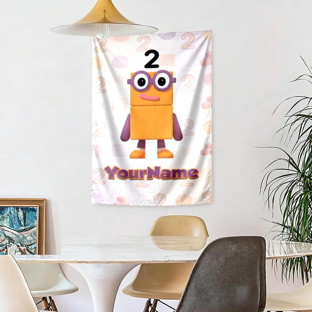 Numberblocks Personlig Dit Navn Vægdekoration Vægtæppe Kunst Til Kæledyrs Mindesmærke Fødselsdag Bryllupsfest Baggrund Familiegave