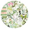 10/30/50pcs Green Vintage Cartoon Aesthetic Stickers Kawaii Girls Decal DIY Scrapbooking Notebook Laptop Waterproof Sticker Gift