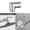Handheld Shower Arm 90° Elbow Adapter with Swivel Connector