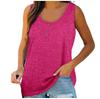 Fashion Women's Sexy Solid Color Sleeveless Button Self Cultivation Top