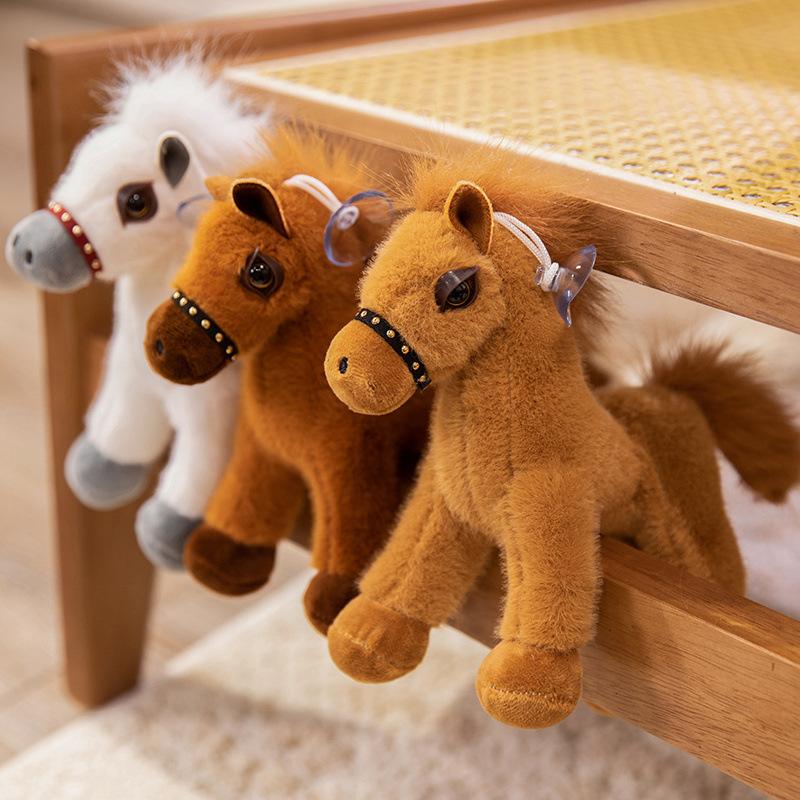 Doll Cute European Mian Simulation Horse Doll Plush Toy Pony Saddle Doll Girls Gift