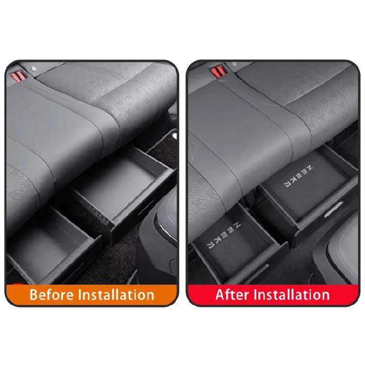 For Zeekr 7X Rear Seat Storage Box Pad Dust Protection Pad Interior Modification Special Accessories ZEEKR 7X zeekr 7x zeekr7x