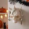 Crochet mural Crâne Halloween Imprimé 3D Style Sombre Crochet de Rangement Gothique Ornement Mural Crâne Chambre à Coucher