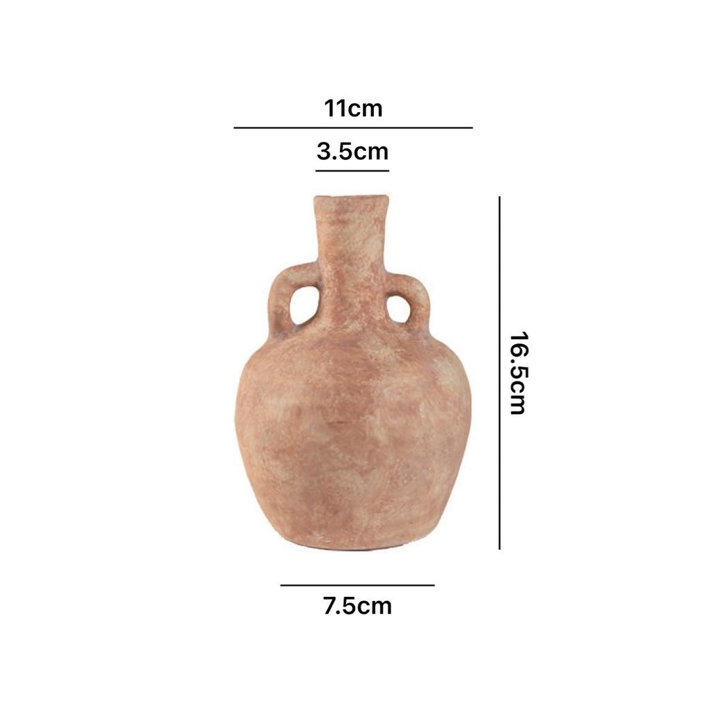 Handmade Ceramic Vase Wabi Sabi Style Pottery Living Room Decor Simulation Flower Arrangement