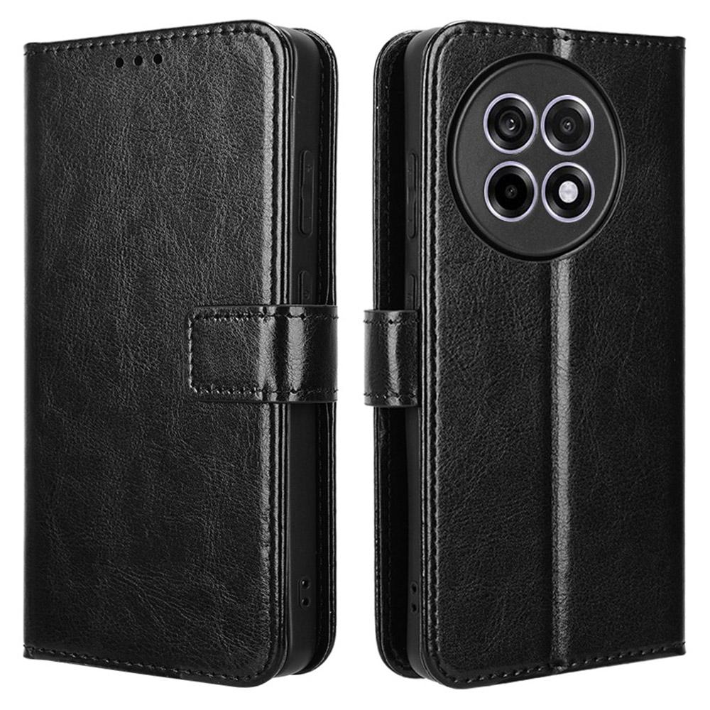 Leather Case for OnePlus 13R 5G/Ace 5 5G/Ace 5 Pro 5G Crazy Horse Texture Phone Wallet Cover