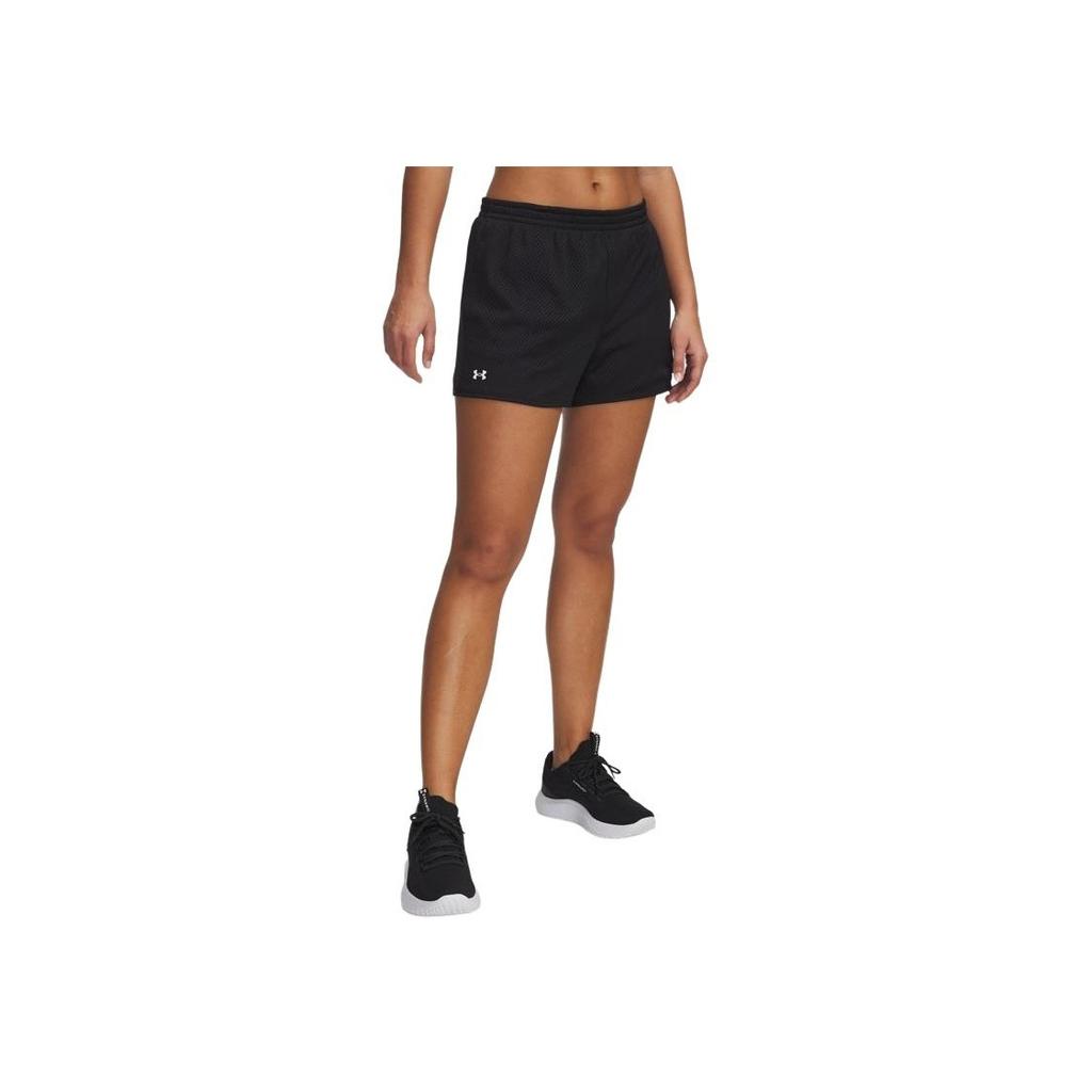 Under Armour Play Up Tech Logo Breathable Training Shorts Women shorts Black 1390382-001