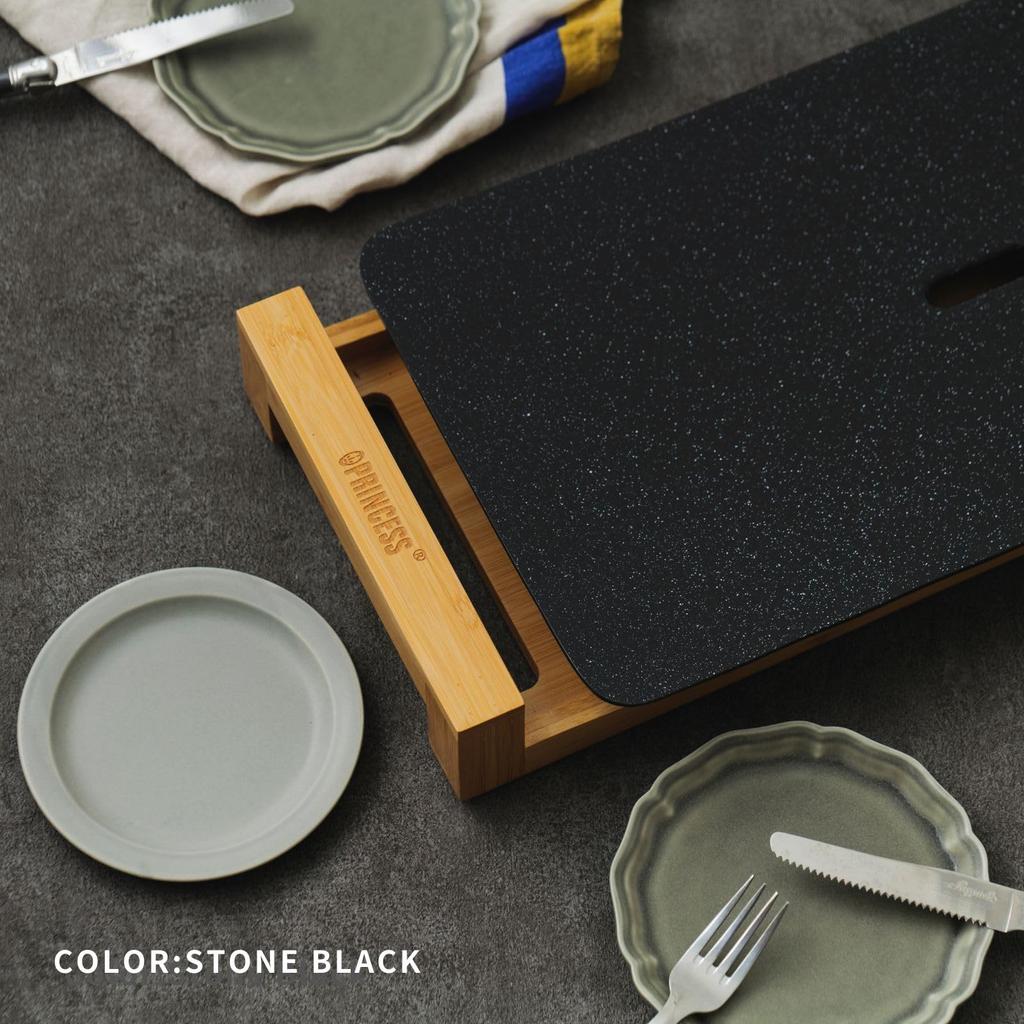 Princezna Stolní gril Kámen Černý Horká plotna Keramický Velký Yakiniku Odolný proti kouři Regulace teploty Snadno omyvatelný Domácí párty Luxusní Roztomilý Pro 4 osoby