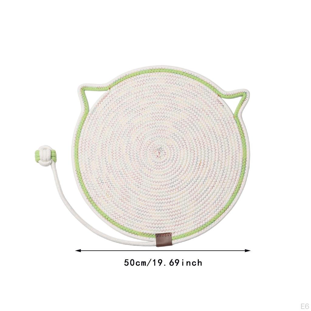 Cat Scratch Mat with Toy Ball for Indoor Play And Claw Care