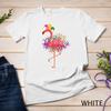 Jester Pink Flamingo Bird Animal Cute Mardi Gras Carnival Unisex T-shirt