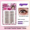 10-Row Autumn Leaf & Sunflower Faux Eyelashes - Flat, Glue-Free