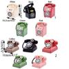 Cartoon Plastic Telephone Model Mini Money Box Ornaments Telephone Piggy Bank  Children's Toy