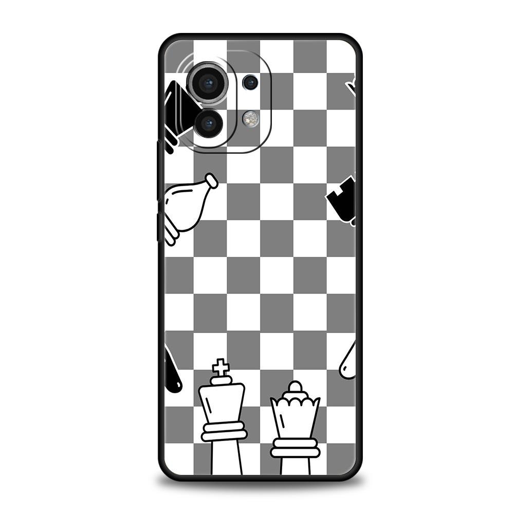 chess board art Phone Case For Xiaomi Mi 17 15T 15 14 14T 13T 12T Pro 12 13 Lite 5G 11T Poco X6 X7 X5 Pro Soft Cover