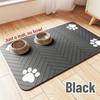 Quick Dry Pet Food Mat Absorbent Waterproof Bowl Placemat with Rubber Backing for Dog Cat Feeding Area Floor Protection