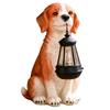 Sun Powered American Cocker Spaniel Figure Light For Yard Enhancement Featuring LED Warm Light And Water Resistant Construction