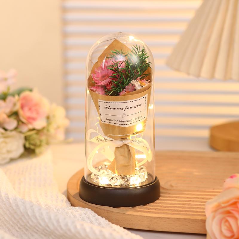 Rose Bouquet Night Light – Ideal Birthday Gift for Women, Friends, or Classmates