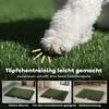 WC per Cani 63 x 50,5 cm Vasino per Cani con 2 Tappetini in Erba Sintetica Lavabile Toilette per Cuccioli per Cani per Balcone Casa Nero+Verde