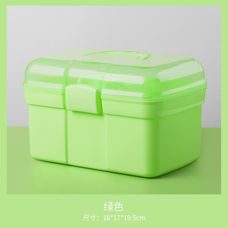 Nail art Toolbox Large capacity can put light therapy machine Nail polish glue portable double storage box nails technician new