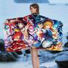 Classic T-Touhou P-Project Anime Beach Swimming Towel Soft Absorbent Washcloth Children's Gifts For Kids Travel Camping Gym