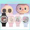 Trendy Bubble Mart Cartoon Kids Watch High Quality Soft Jelly Silicone Strap