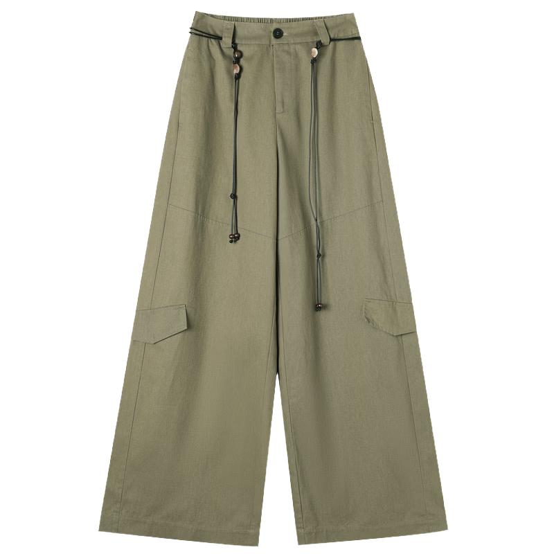 TonLion Women s 2026 Spring Straight Wide-Leg Casual Pants M