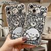 Phone Case: 2D Flat Suitable for iPhone 18 17 16 15 14 13 Pro, Transparent Four Corner Protective Case, Little Dog Eating Breakfast, Christmas and Hal