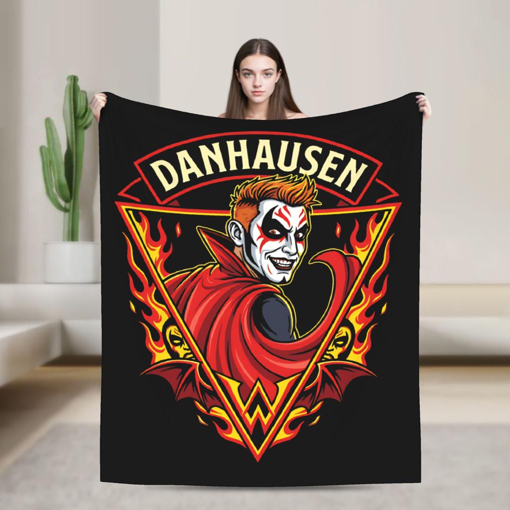 Danhausen Very Evil Funny Wrestling Blanket Coral Fleece Plush Decoration Ultra-Soft Throw Blankets for Sofa Outdoor Quilt