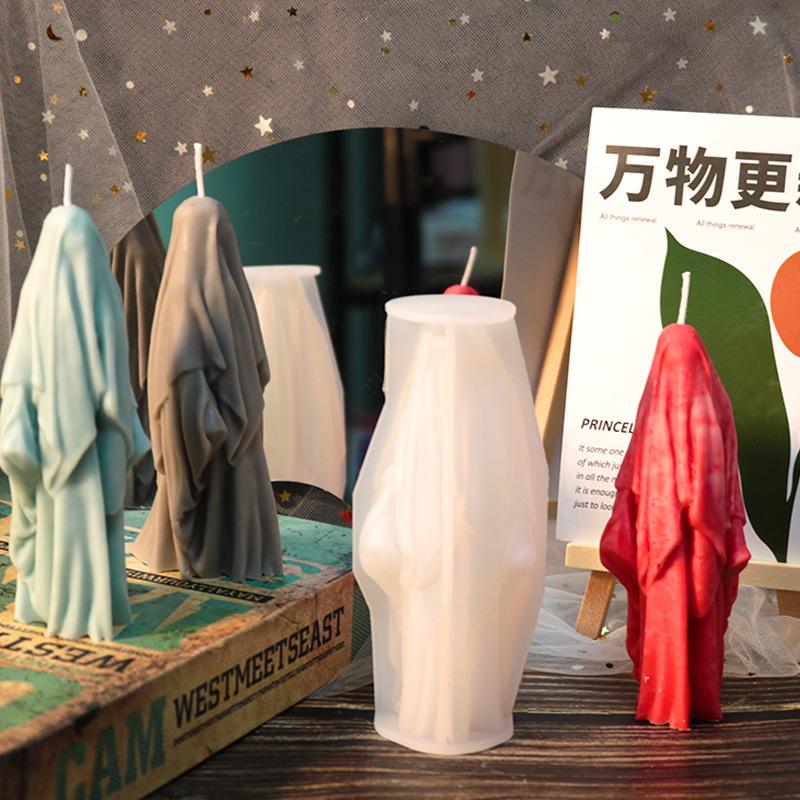 Wizard Scented Candle Molds for Candle Making Supplies DIY Plaster Gypsum Silicone Epoxy Resin Mold Decoration