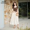 PEACEBIRD Simple Commuter A-Line Dress AAFAG212S
