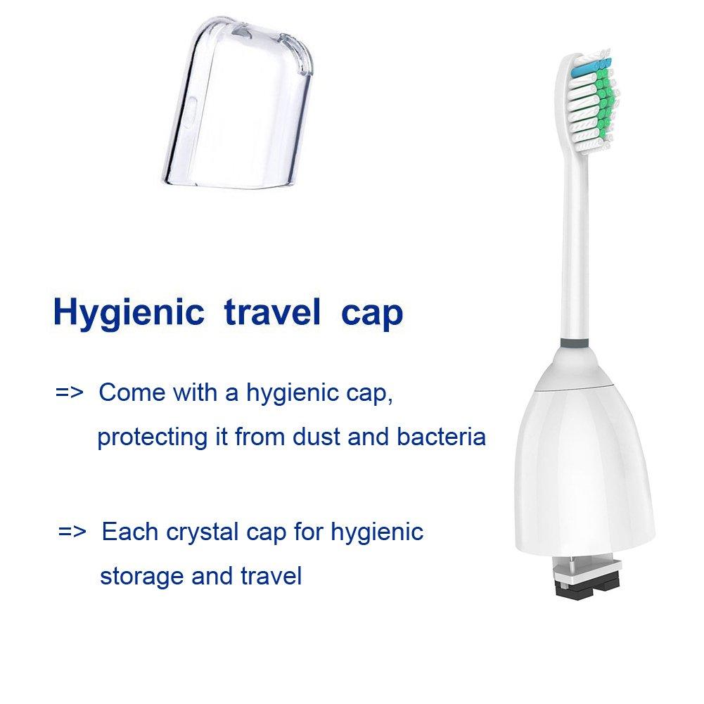 Capete de periuță de dinți de schimb WyFun pentru Philips Sonicare Electric Standard cu Set de 4 Periuțe de dinți e-Series, Mărime, Huse, (HX7012/05)