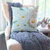 1pc Daisy Fresh Style Pillow Case Square Pillow Bedroom Sofa Leisure Comfort Cushion Car Living Room Home Decoration 40X40