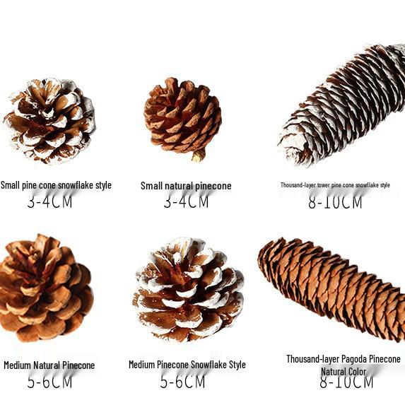 Christmas Pine Cones & Dried Flowers Pack - Eucalyptus, Pine Wood, Cotton, Handmade Photography Props