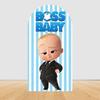 Šťastné narozeniny Boss Baby Oblouk Pozadí Kryt Klučičí Narozeniny Miminkovská Oslava Dekorace Fotografické Pozadí Rekvizity