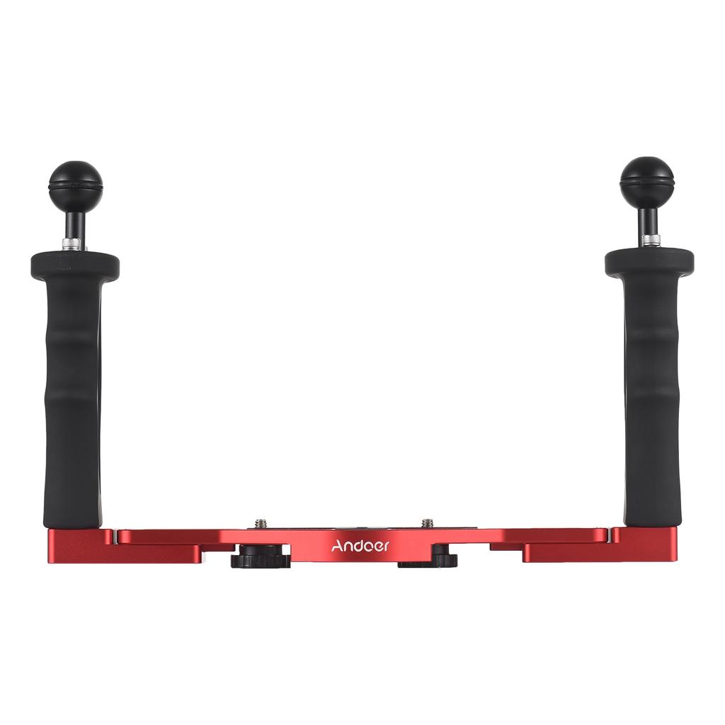 Dual Handle Camera Diving Rig Handheld Underwater Tray Stabilizer Adjustable Camera Diving Housing B
