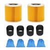 1 Set For KARCHER MV1 MV2 WD1 WD2 WD3 HEPA Filter And Textile Filter Bag Vacuum Cleaner Accessories Replacement Parts