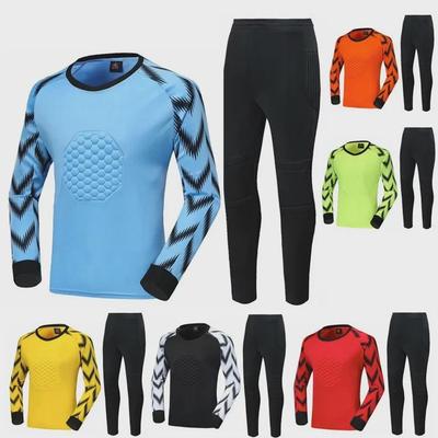Children's Long-Sleeve Goalkeeper Jersey & Pants Set for Autumn/Winter