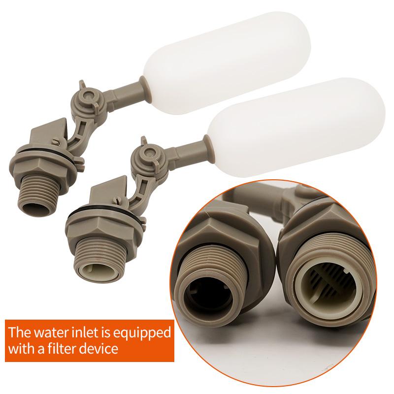 1/2" 3/4" Plastic Water Float Ball Valve Shut Off Automatic Feed Fill Fish Tank Aquarium Water Humidifier Valve For Water Bowl