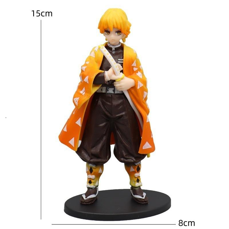 Hot Demon Slayer Anime Figure Tanjirou Agatsuma Zenitsu Kyoujurou Anime Model Action Figure PVC collection Toy for Kids Gift