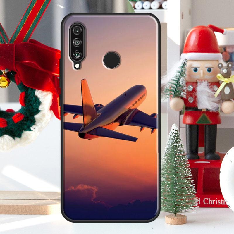 Airplane Flying Into The Sunset For Huawei Nova Y73 Y60 Y70 Y90 Y72 Y61 Y91 7i 8i 11i 12i 12s 9 10 SE P20 P30 P40 Lite Case