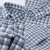 New 100% Pure Cotton Flannel Men's Plaid Shirts Male Business Casual High Quality Long sleeve Shirt for Men Pocket Shirt 4XL 5XL
