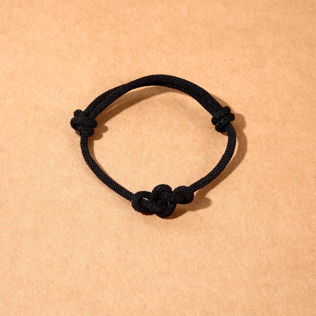 Red Rope Vajra Knot Couple Bracelet - Hand-Woven Token of Affection for Men and Women