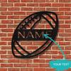 Unique Custom Metal Wall Art Football Team Name Sign Special Gift Fans