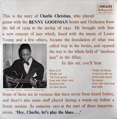 LP-Schallplatte CHARLIE CHRISTIAN, BENNY GOODMAN SE - Mit dem Benny Goodman Sextett Und O BBL7172 Philips 1958 UK Jazz Gebraucht