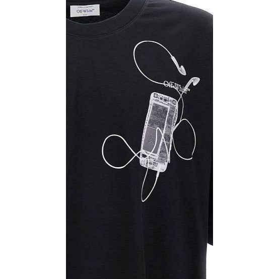Off-White Short-Sleeve Tee Black/Grey Men Tops OMAA161S24JER0021006