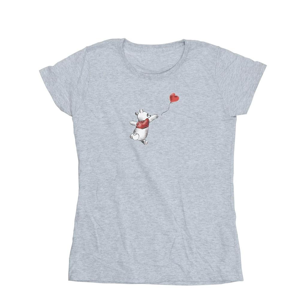 Disney Womens/Ladies Winnie The Pooh Balloon Cotton T-Shirt