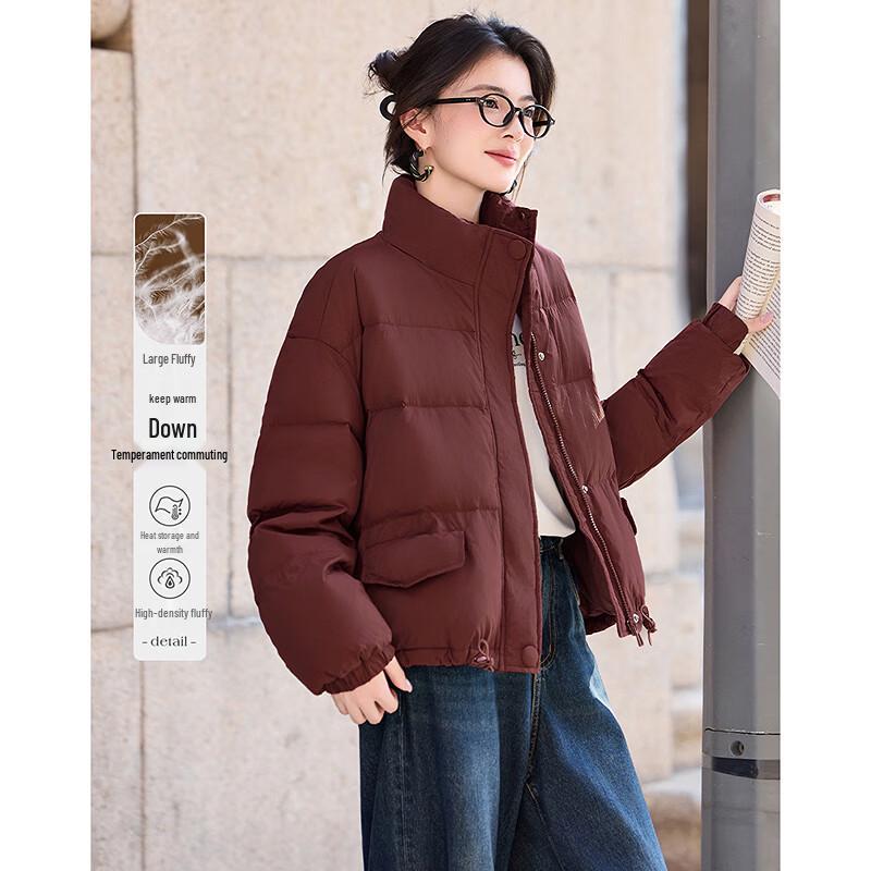 

Женская короткая приталенная куртка на утином пуху M