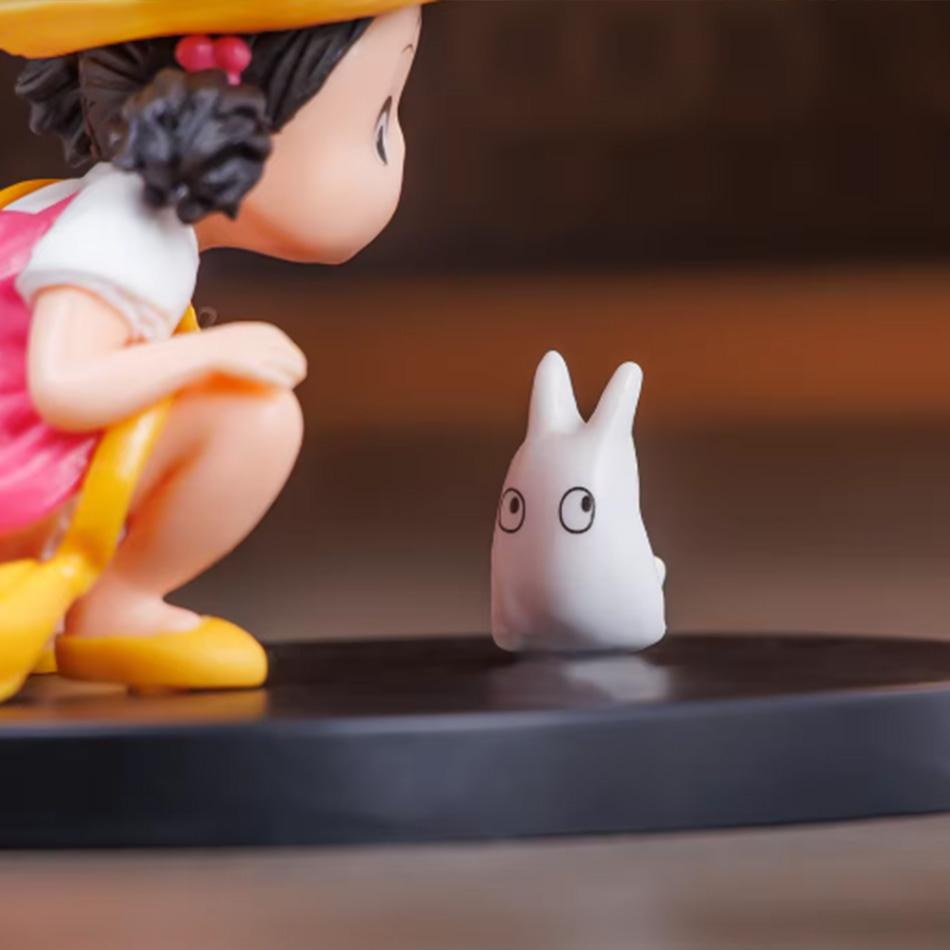 Kawaii Mei Xiaomei Totoro Neighbor Anime Figure Cute Doll Collectible Model Kids Table Decoration Toy Gift